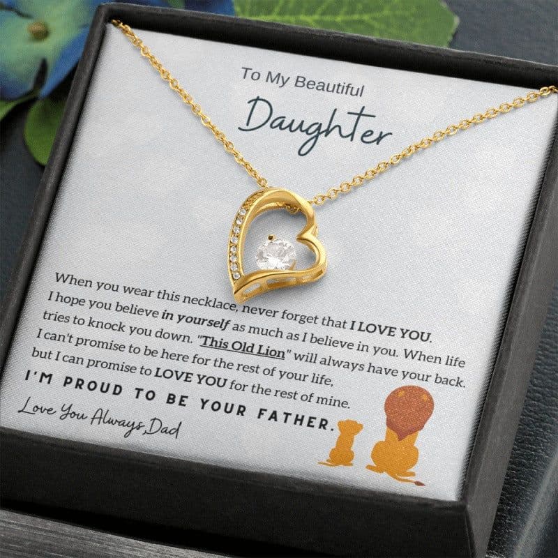 image-YYDDSSD Heart Necklace Silver - Daughter Gift