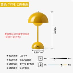 image-Nordic Mushroom Table Lamps - Cross-border Sale - Low Prices