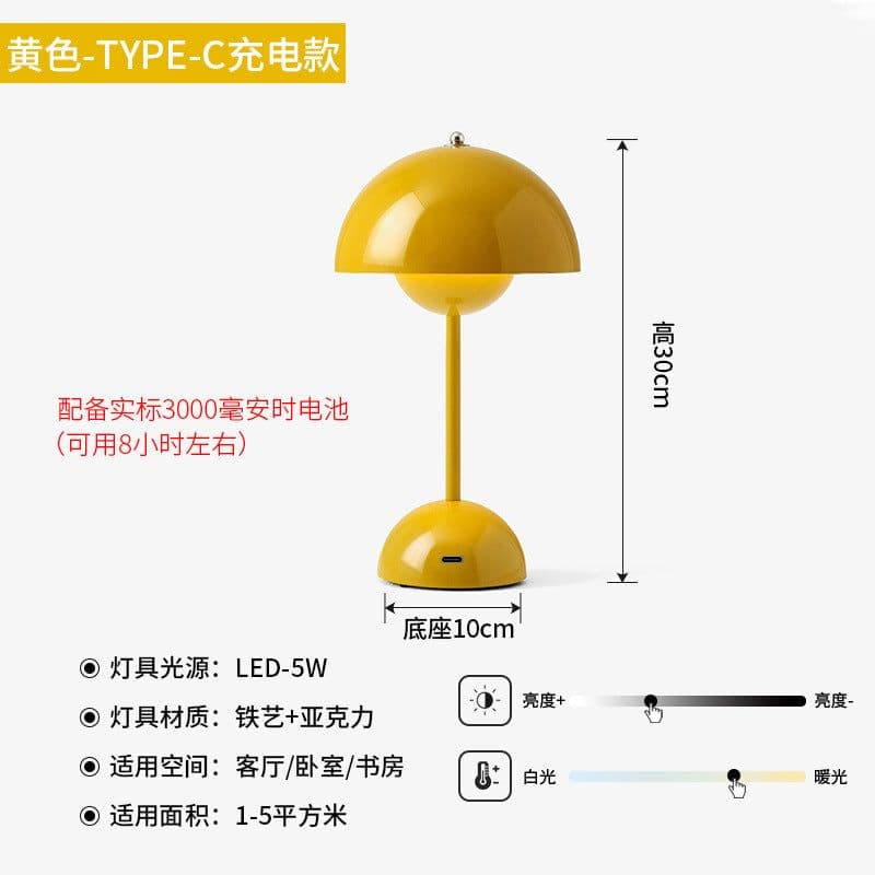 image-Nordic Mushroom Table Lamps - Cross-border Sale - Low Prices
