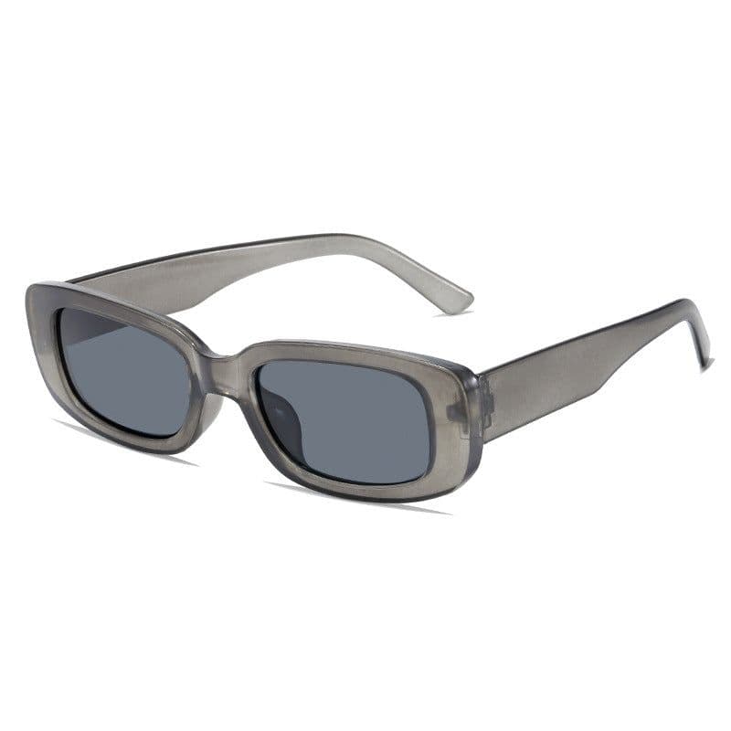 image-Small Square Frame Sunglasses - Retro UV Protection