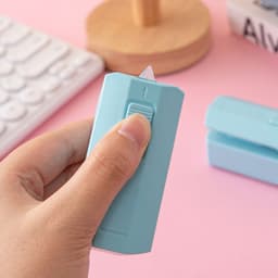 image-Mini Plastic Bag Sealer - Portable Hand Press