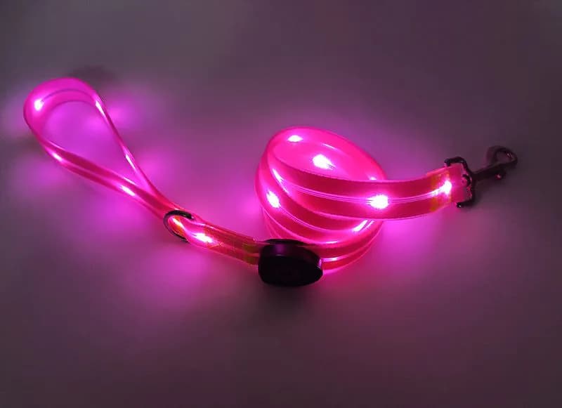image-LED Pet Collar USB Charging - Nylon Black