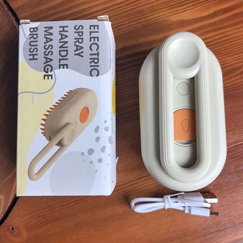 image-Pet Electric Spray Comb - Cats Dogs White