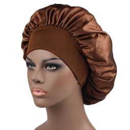image-Amazon hot selling wide strip wide brim high elastic headband night cap ladies chemotherapy cap hair care cap