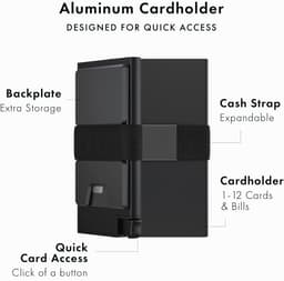 image-Ekster RFID Men's Card Holder Dark Gray Aluminum Alloy