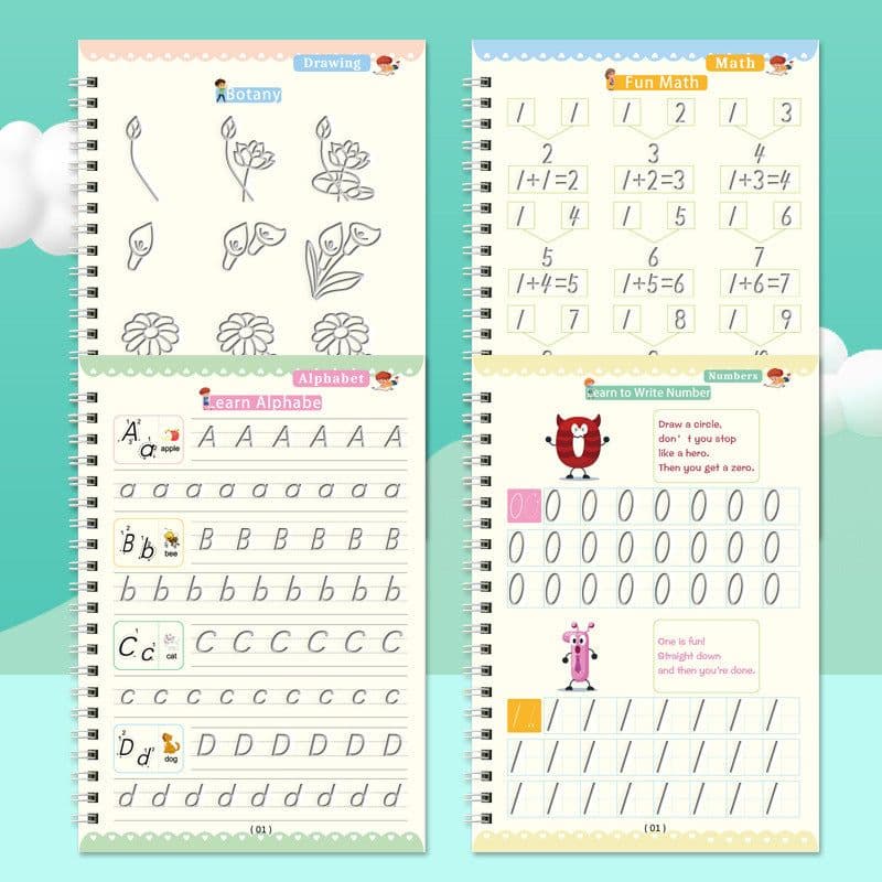 image-English Groove Copybook 3-6 Years Small 13x19cm