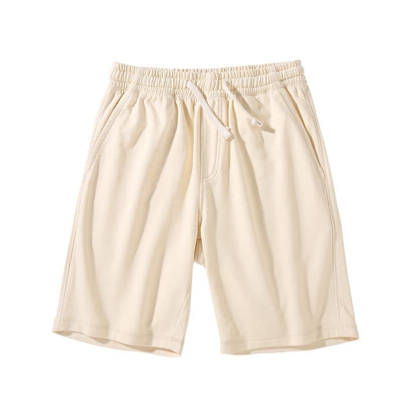 image-Heavyweight Cotton Shorts - Green 3XL Loose Casual Japanese Design
