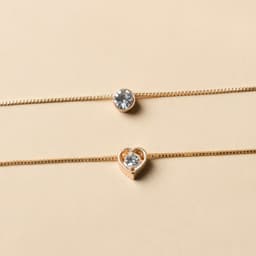 image-Cross-border hot-selling double-layer diamond-encrusted love drop pendant necklace women's multi-layer collarbone chain necklace jewelry wholesale