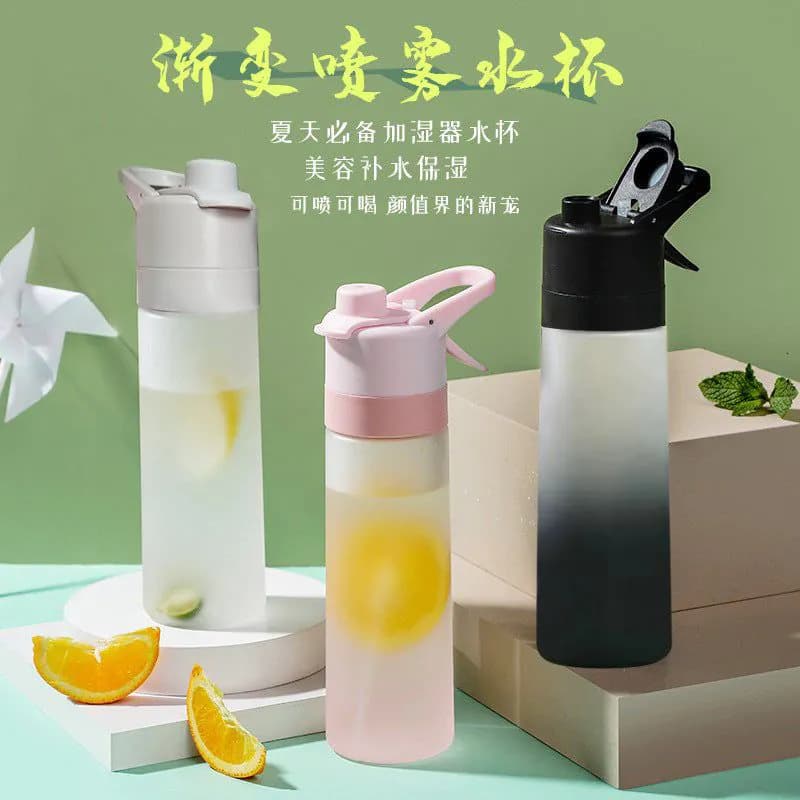 image-Orange Source Water Bottle 650ml - Gray Sports Cup