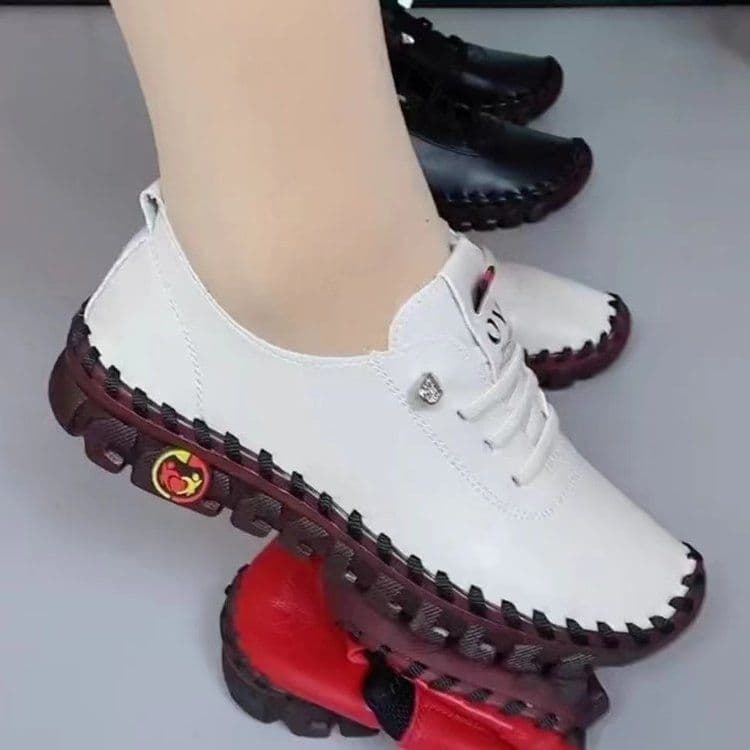 image-Large size wholesale viscose bottom casual all-match breathable single shoes women 2023 summer new soft bottom mother slip-on women's shoes
