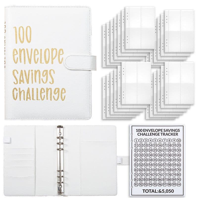image-100 Days Saving Money Notebook - A5 Pink