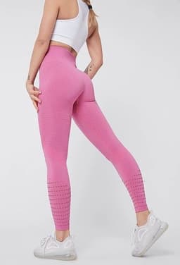 image-Women's Yoga Pants High Waist Cropped Red S