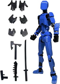 image-3rd Gen Lucky Articulated Toy Soldier, 13 Movable Parts, DIY 3D Printing, Ages 3-6