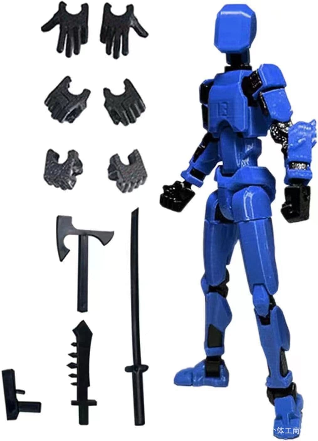image-3rd Gen Lucky Articulated Toy Soldier, 13 Movable Parts, DIY 3D Printing, Ages 3-6