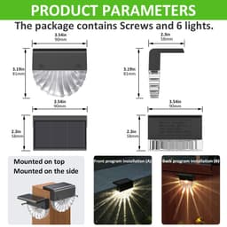 image-LED Solar Wall Light - RGB Colorful Warm White Outdoor
