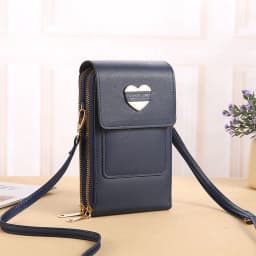 image-2022 new touch screen mobile phone bag female small oblique cute mobile phone small bag fashion wallet vertical section
