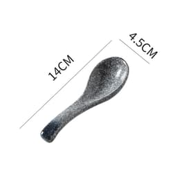 image-Creative Ceramic Spoon - Sesame Gold Flower