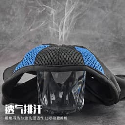 image-Riding Mask - Motorcycle Ski Mask - Black/Gray Fabric - Unisex