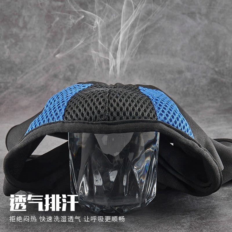 image-Riding Mask - Motorcycle Ski Mask - Black/Gray Fabric - Unisex