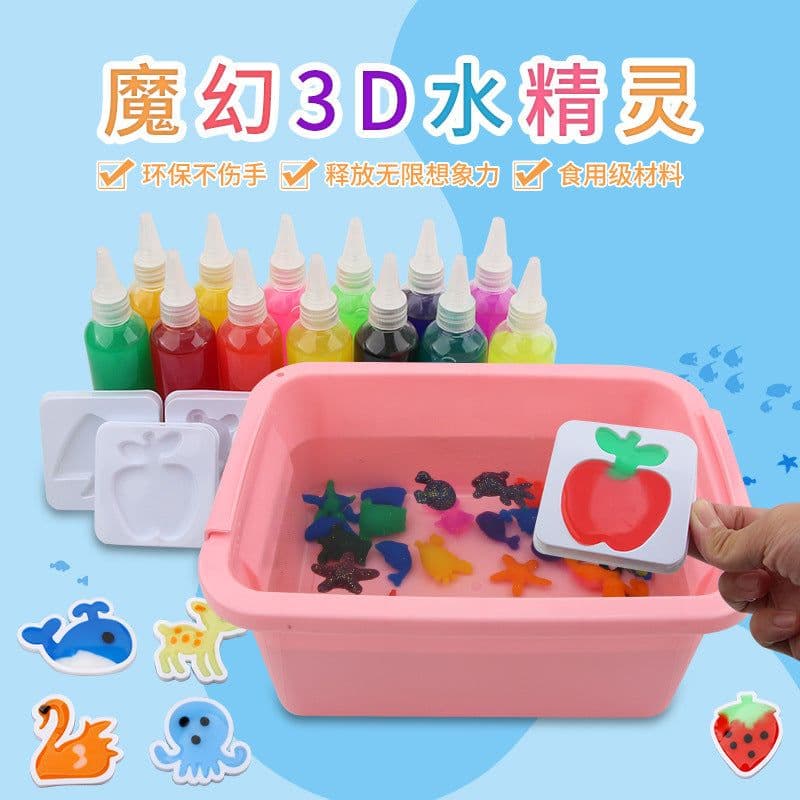 image-Star Eyes Water Elf DIY Toy Set, 6 Refills + 3 Packs, Holiday Gift