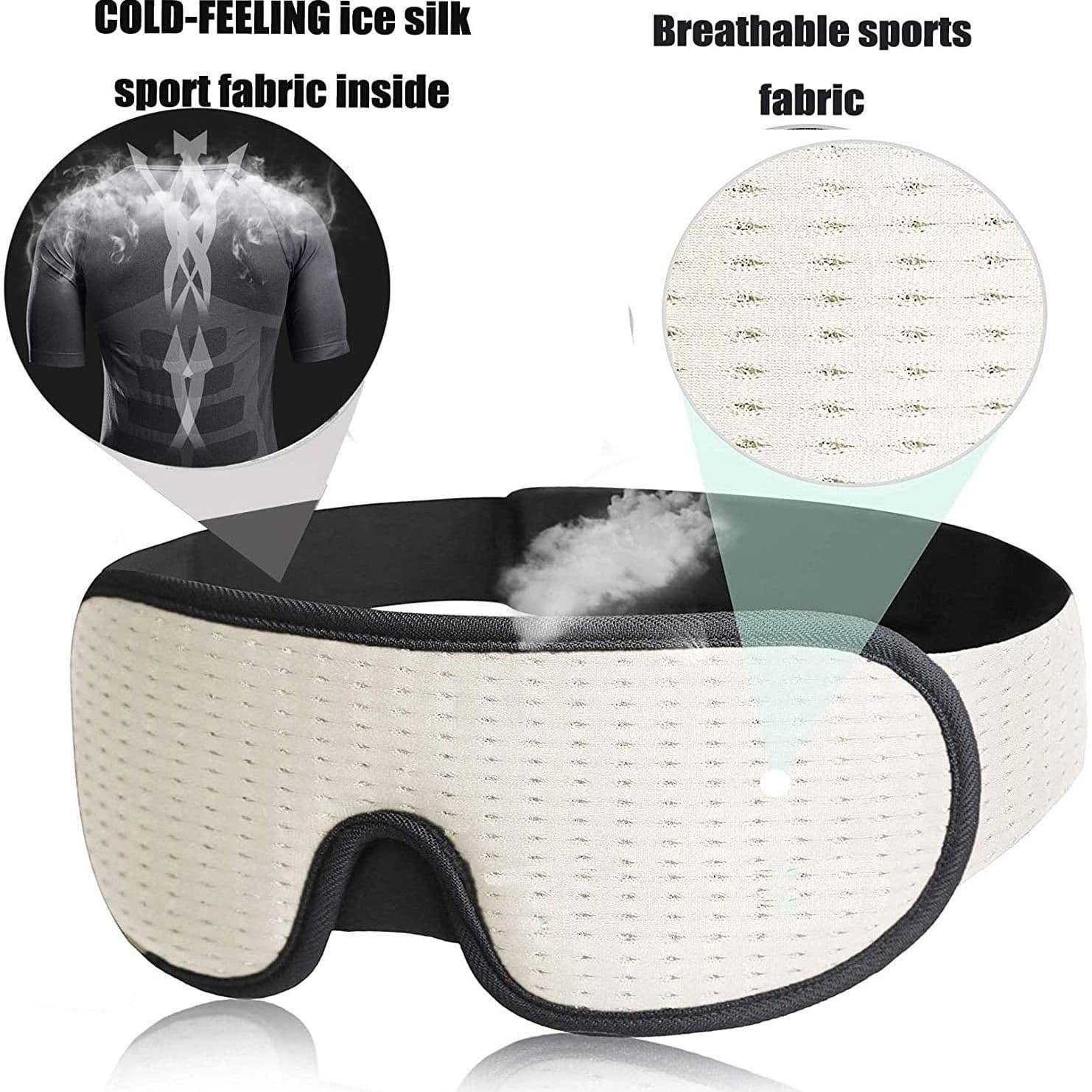 image-Foreign Trade 3D Sleeping Eye Mask - Breathable