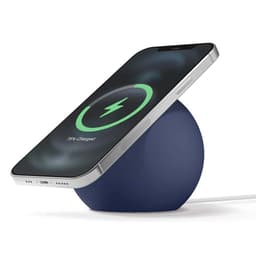 image-MagSafe Silicone Wireless Charging Stand - Grey