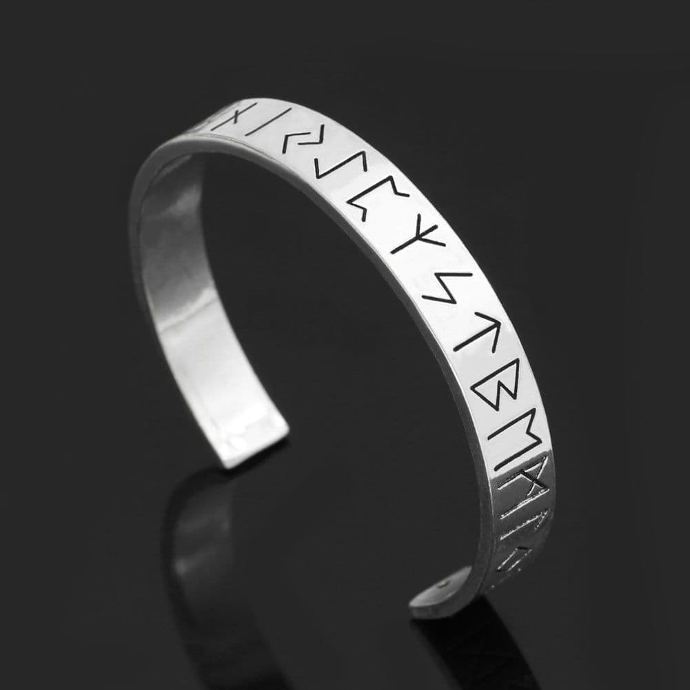 image-Nordic Mythology Viking Runes Bracelet - Stainless Steel Unisex Jewelry