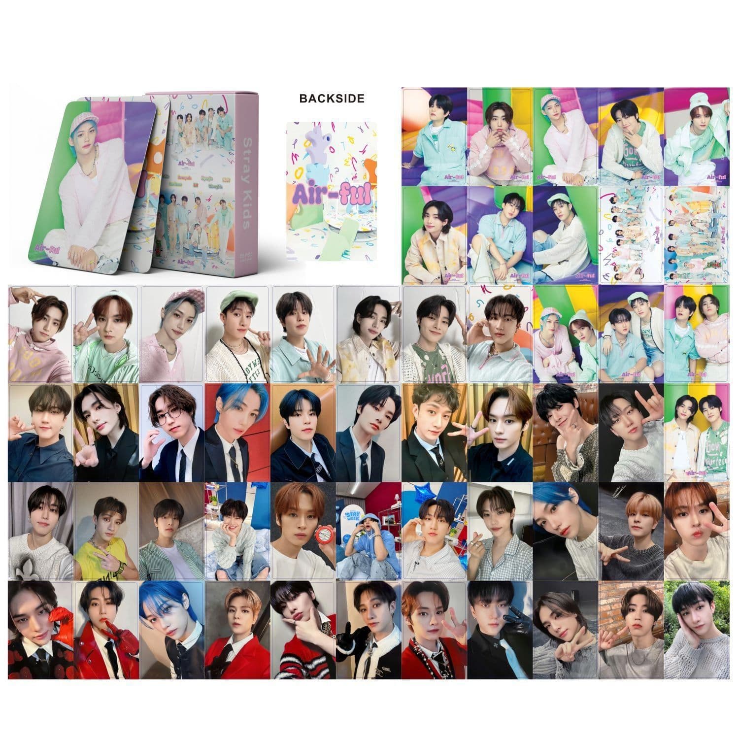 image-SK Stray Kids Album Cards - Bang Chan, Lee Know, Hyunjin