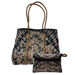 image-Neoprene Beach Bag Leopard Print Large Tote