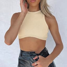 image-Women's Army Green Vest Tank Top XL