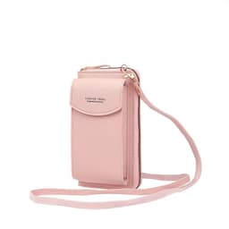 image-Large-Capacity Crossbody Phone Bag - Light Blue Zipper Wallet 2021