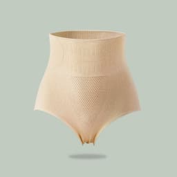 image-High-Waisted Panties Graphene Nylon Honeycomb Tummy Control