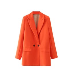 image-Women's Small Suit - Milky Apricot Polyester L Slim