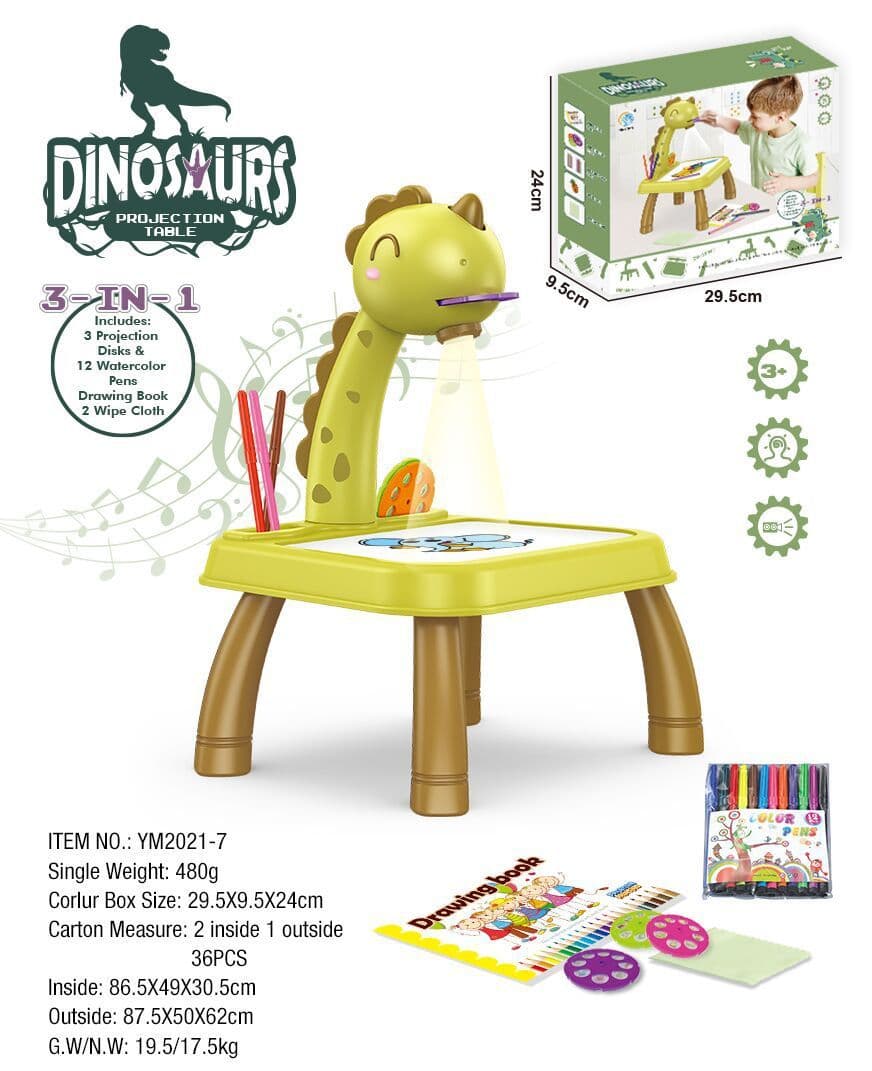 image-Children's intelligent projection painting toy writing drawing board