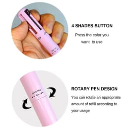 image-4 in 1 Makeup Pen - Black Eyeliner Eyebrow