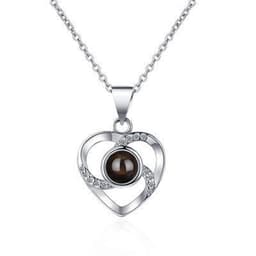 image-925 Sterling Silver Projection Necklace Women