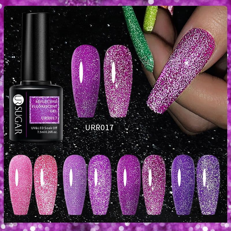 image-Fluorescent Reflective Manicure Gel - UR 2022 Phototherapy Jelly 7.5ml