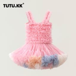image-TUTU.KK Girls Tutu Dress - Suspenders Princess Skirt