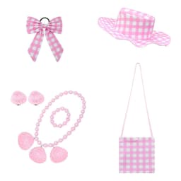 image-Barbie Character Accessories Set - Hat Bag Jewelry Bow