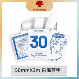 image-Phomemo 50mm Thermal Paper Stickers - 3 Rolls