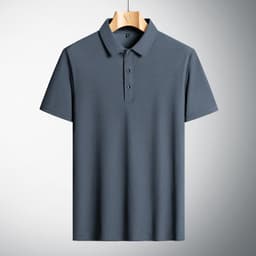 image-Men's Urban Casual Short-Sleeved Polo T-Shirt - Large