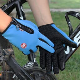 image-Cycling Gloves Full Finger Men Women Black M