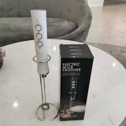 image-USB Rechargeable Handheld Egg Beater Milk Frother Stirrer