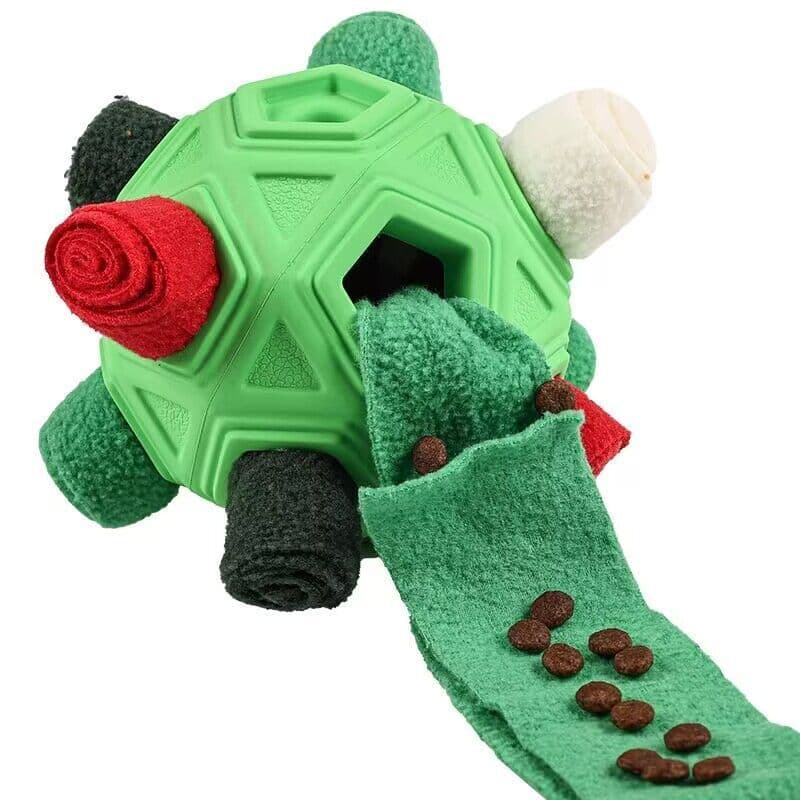 image-Pet Chew Toy Ball - Rubber Sniffing Devil Unicorn