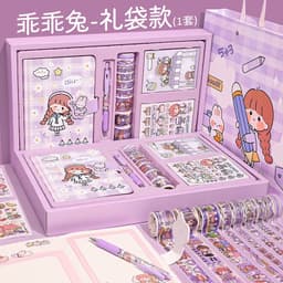 image-Ziyi Japanese Notebook Set - Cute Stickers Tape Gift