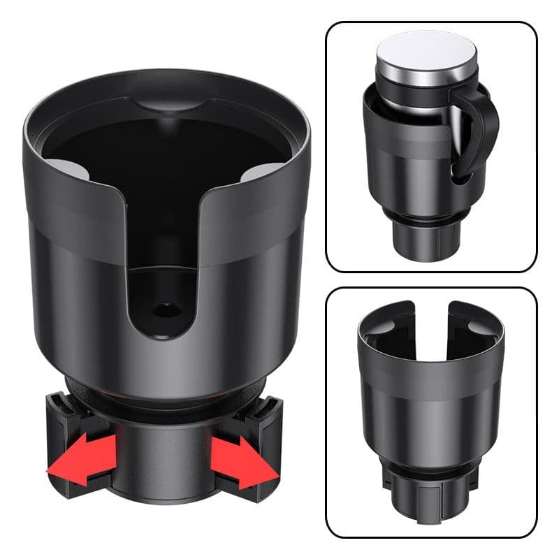 image-Cross-border large car water cup holder multi-functional water cup limiter car cup holder car drink holder shelf
