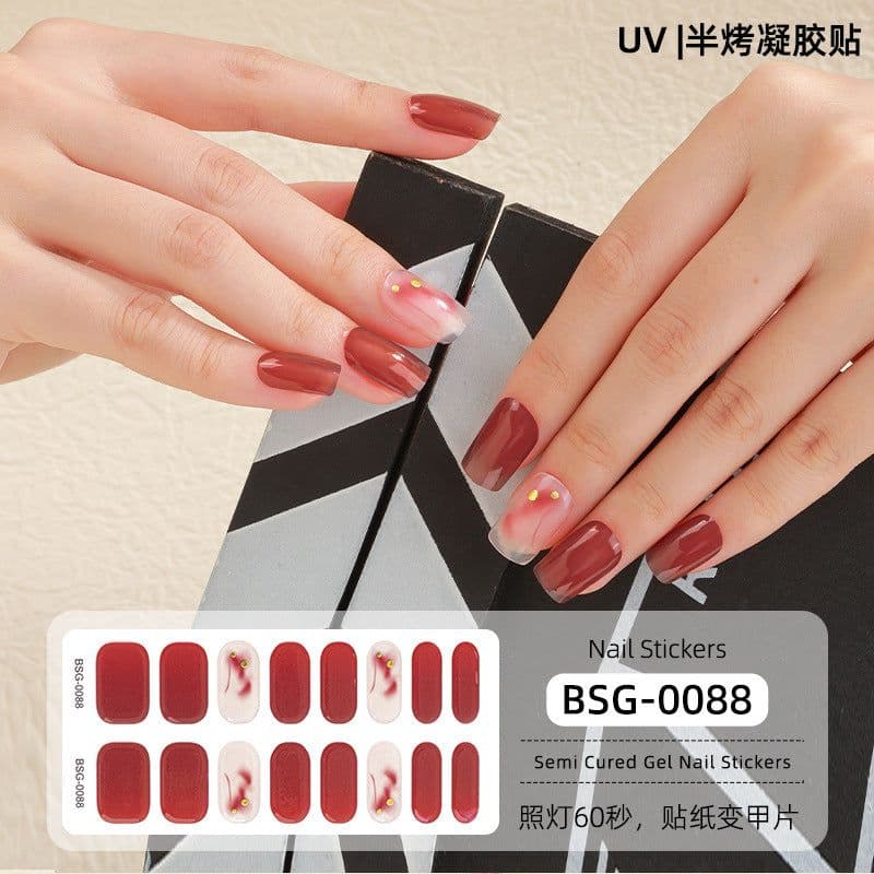 image-Gel Nail Stickers - Star Pattern Princess Series