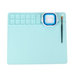 image-Tingfeng Silicone Art Painting Pad Set - Easy Wash Drawing Board with Palette