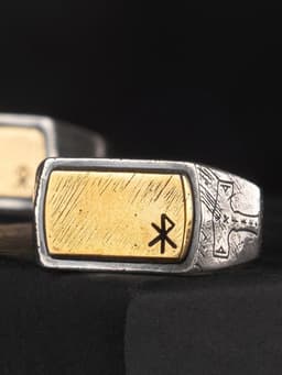 image-GothicLolita Thor's Hammer Ring - Silver Copper