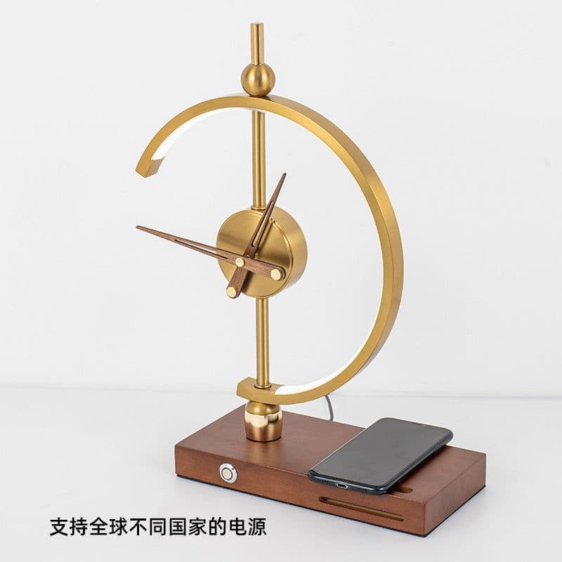 image-Mobile phone wireless charging desk lamp Nordic modern minimalist bedroom living room study mobile phone charging eye protection study desk lamp